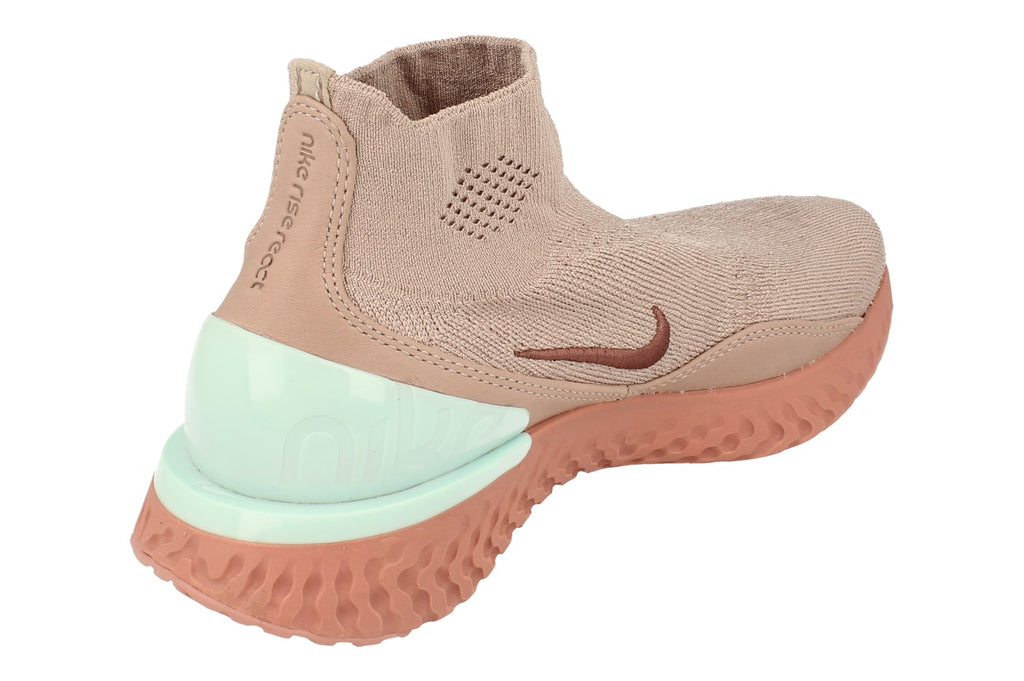 Buy Nike Womens Rise React Flyknit AV5553 uk 7.5 us 10 eu 42 diffused taupe mauve 226 226 Free UK Delivery Super Fast EURO USA Delivery KicksWorldwide