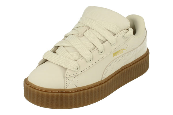 Puma Creeper Phatty Nubuck Unisex Trainers 396813   - Warm White Puma Gold Gum 03 - Photo 0