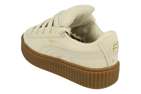 Puma Creeper Phatty Nubuck Unisex Trainers 396813   - Warm White Puma Gold Gum 03 - Photo 0