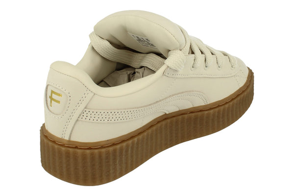 Puma Creeper Phatty Nubuck Unisex Trainers 396813   - Warm White Puma Gold Gum 03 - Photo 0