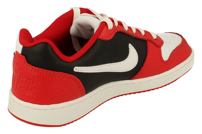 Nike Ebernon Low Prem Mens Trainers Aq1774  101 - White University Red Black 101 - Photo 2