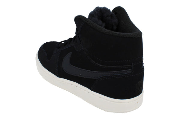 Nike Womens Ebernon Mid SE Hi Top Trainers Av2478  001 - Black Sail 001 - Photo 0