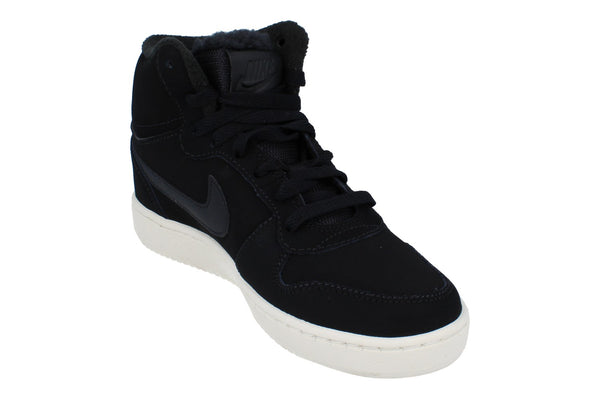 Nike Womens Ebernon Mid SE Hi Top Trainers Av2478  001 - Black Sail 001 - Photo 0