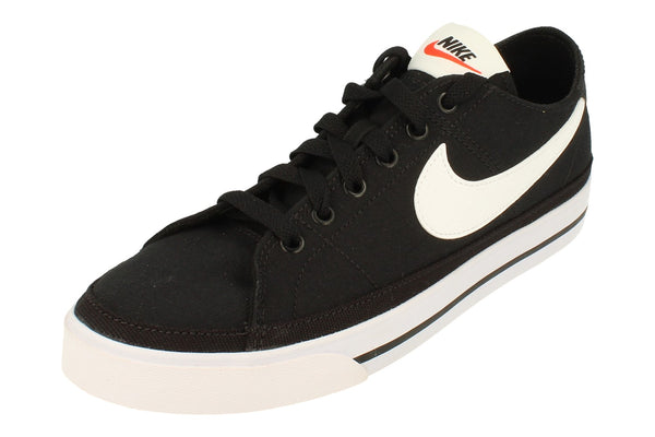 Nike Court Legacy Cnvs Mens Trainers Cw6539  002 - Black White 002 - Photo 0