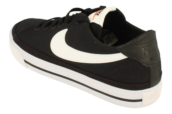 Nike Court Legacy Cnvs Mens Trainers Cw6539  002 - Black White 002 - Photo 0