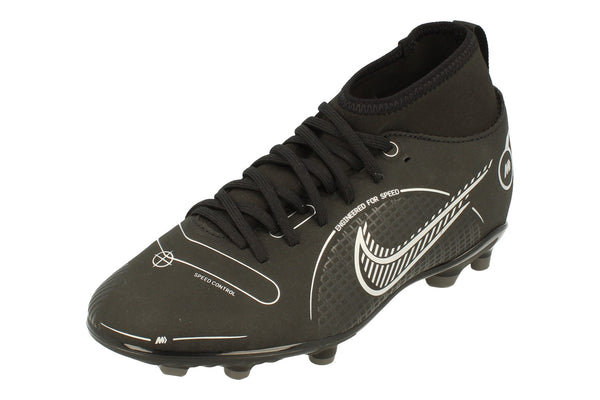 Nike Junior Superfly 8 Club Fg/Mg Football Boots Dj2894  007 - Black Metallic Silver 007 - Photo 0