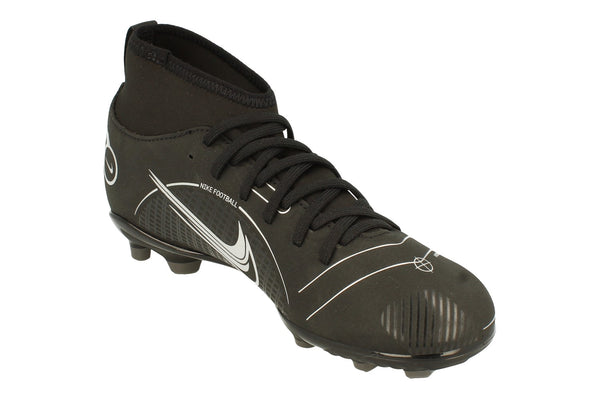 Nike Junior Superfly 8 Club Fg/Mg Football Boots Dj2894  007 - Black Metallic Silver 007 - Photo 0