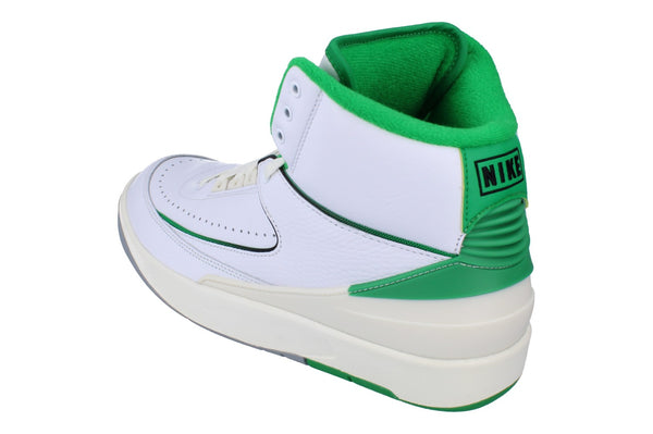 Nike Air Jordan 2 Retro Mens Basketball Trainers Dr8884  103 - White Lucky Green Sail 103 - Photo 0