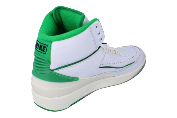 Nike Air Jordan 2 Retro Mens Basketball Trainers Dr8884  103 - White Lucky Green Sail 103 - Photo 0