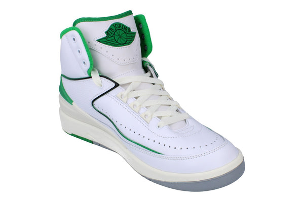 Nike Air Jordan 2 Retro Mens Basketball Trainers Dr8884  103 - White Lucky Green Sail 103 - Photo 0