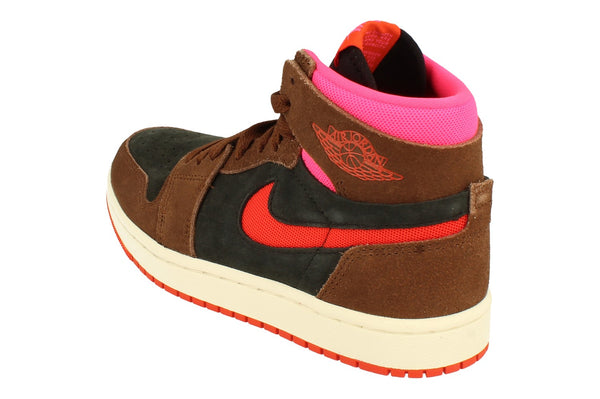 Nike Womens Air Jordan 1 Zm Air Cmft 2 Trainers Dv1305  206 - Cacao Wow Picante Red Black 206 - Photo 0