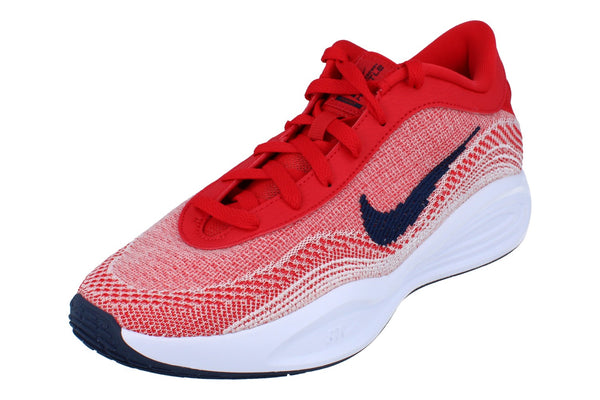 Nike G.T. Hustle Academy Mens Basketball Trainers Fj7791  600 - University Red Obsidian White 600 - Photo 0