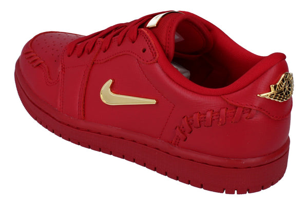 Nike Womens Air Jordan 1 Mm Low Trainers Fn5032  607 - Gym Red Metallic Gold 607 - Photo 0