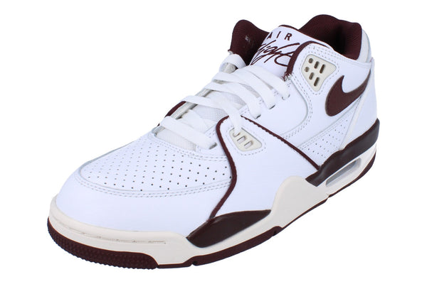 Nike Air Flight 89 Low Mens Trainers Fq8256  100 - White Burgundy Crush Phantom 100 - Photo 0