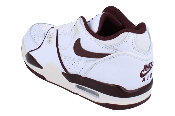 Nike Air Flight 89 Low Mens Trainers Fq8256  100 - White Burgundy Crush Phantom 100 - Photo 0