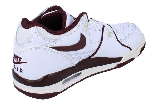 Nike Air Flight 89 Low Mens Trainers Fq8256  100 - White Burgundy Crush Phantom 100 - Photo 0