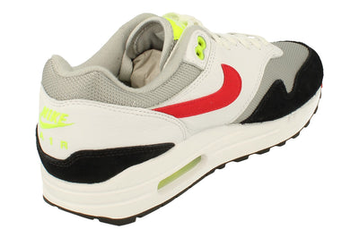 Nike Air Max 1 Mens Trainers Hf0105  100 - White University Red Black 100 - Photo 2