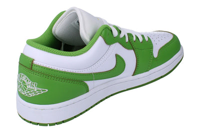 Nike Air Jordan 1 Low SE Mens Basketball Trainers Hf4823  100 - White Chlorophyll Lightening 100 - Photo 2