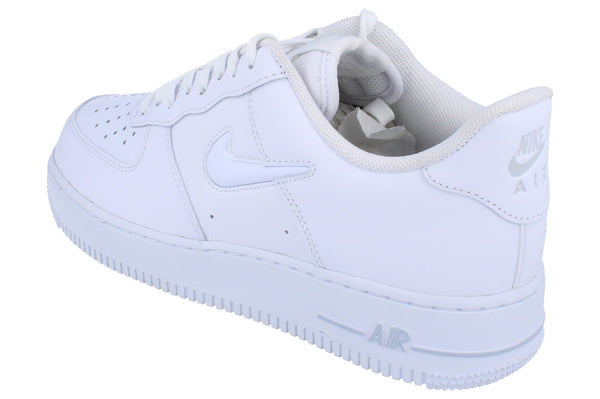 Nike Air Force 1 Jewel Mens Trainers Hm0621  100 - White Dark Smoke Grey 100 - Photo 0