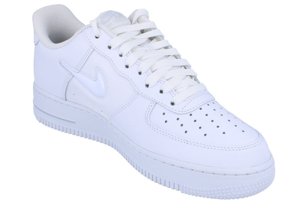 Nike Air Force 1 Jewel Mens Trainers Hm0621  100 - White Dark Smoke Grey 100 - Photo 0