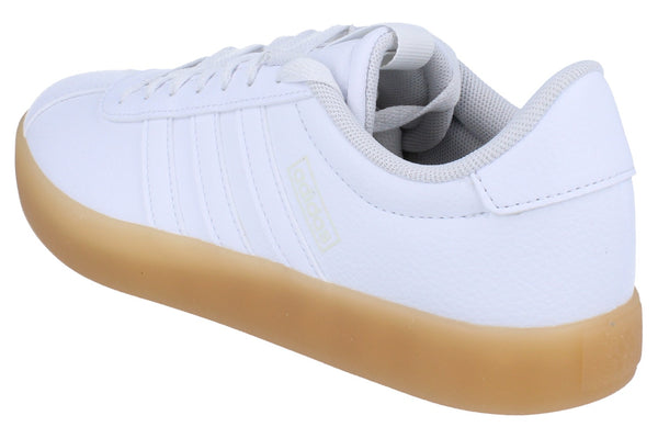 Adidas Vl Court 3.0 Womens Trainers Sneakers  ID9070 - White Gum Id9070 - Photo 0