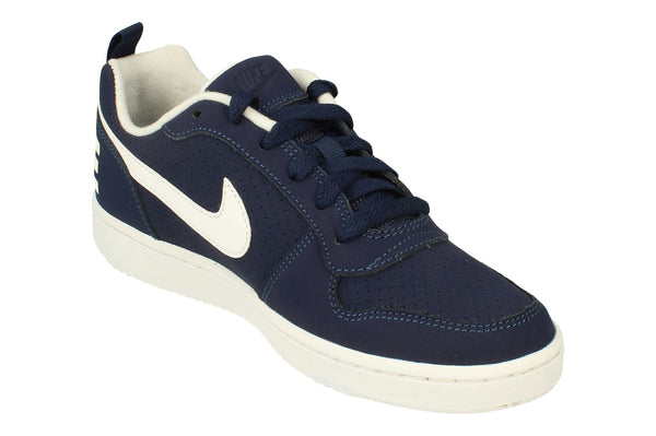 Nike Court Borough Low GS Trainers 839985  400 - Midnight Navy White 400 - Photo 0