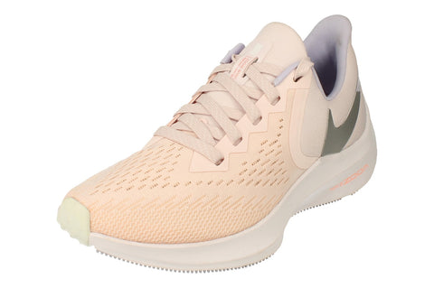 Buy Nike Womens Zoom Winflo 6 CK4475 uk 6.5 us 9 eu 40.5 pale pink metallic silver 600 600 Free UK Delivery Super Fast EURO USA Delivery KicksWorldwide