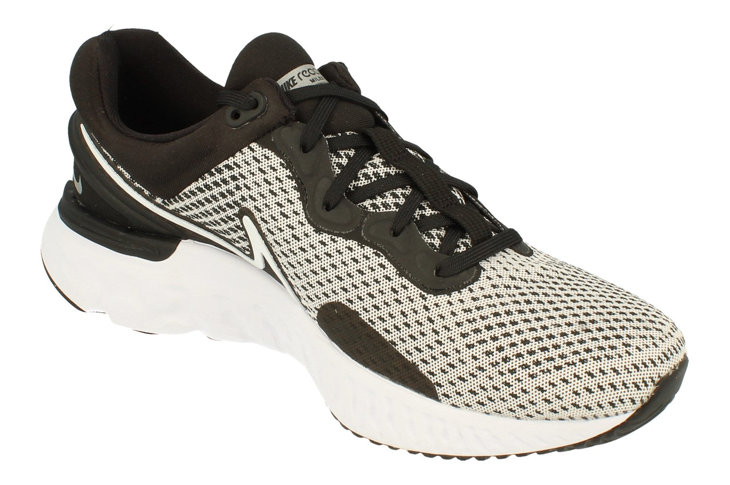 Buy Nike React Miler 3 Mens DD0490 (uk 7.5 us 8.5 eu 42, white black ...