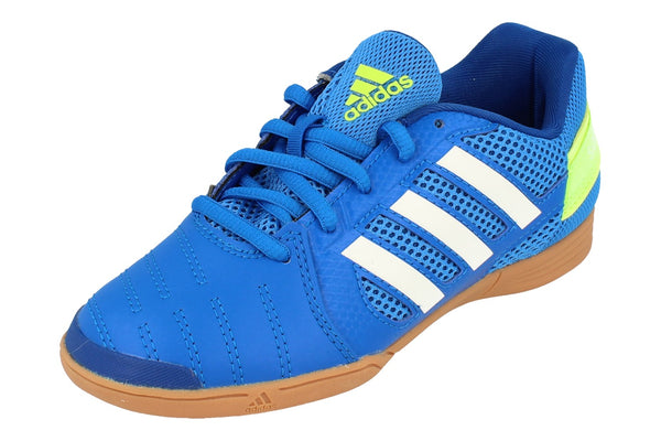 Adidas Top Sala Junior Football Trainers Shoes  FV2632 - Blue White Green Fv2632 - Photo 0