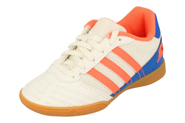 Adidas Super Sala Junior Football Boots Trainers  FV2633 - White Orange Blue Fv2633 - Photo 0