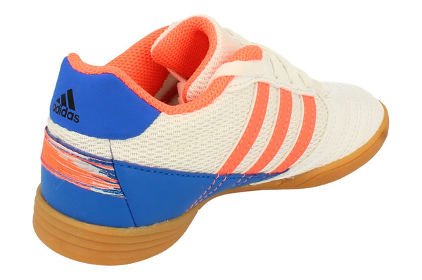 Adidas Super Sala Junior Football Boots Trainers  FV2633 - White Orange Blue Fv2633 - Photo 0