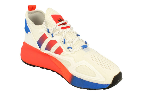 Adidas Originals Zx 2K Boost Junior Sneakers Fx9519 FX9519 - White Red Blue Fx9519 - Photo 0