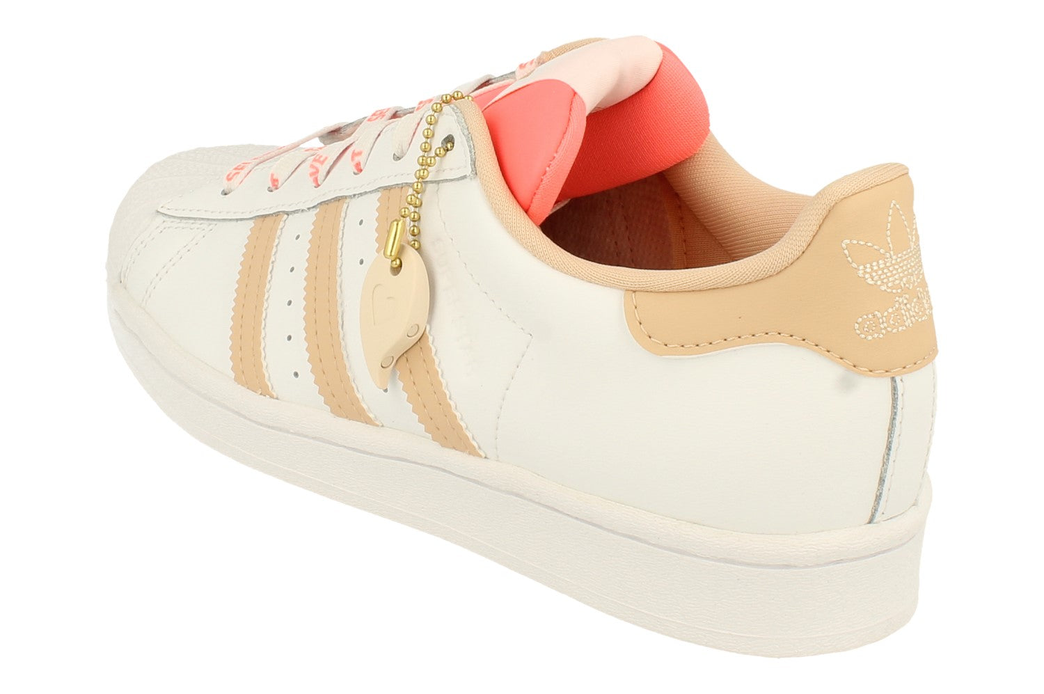 Adidas originals on sale superstar womens peach